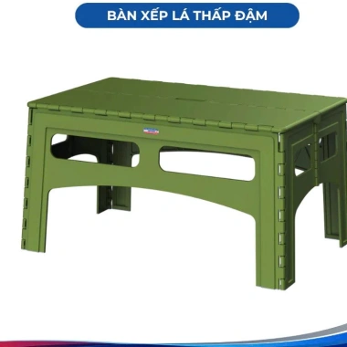 Bàn xếp thấp DUY TÂN nhựa PP TPE gấp gọn, nút chống trượt - Bàn nhỏ gia đình, dã ngoại, quán ăn 255.000 VND