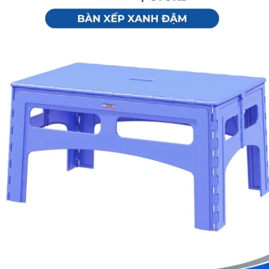 Bàn xếp thấp DUY TÂN nhựa PP TPE gấp gọn, nút chống trượt - Bàn nhỏ gia đình, dã ngoại, quán ăn 255.000 VND
