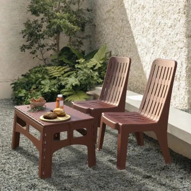 Bàn xếp thấp DUY TÂN nhựa PP TPE gấp gọn, nút chống trượt - Bàn nhỏ gia đình, dã ngoại, quán ăn 255.000 VND