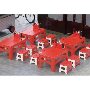 Bàn xếp thấp DUY TÂN nhựa PP TPE gấp gọn, nút chống trượt - Bàn nhỏ gia đình, dã ngoại, quán ăn 255.000 VND