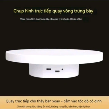 Bàn xoay 360° Live Stream, trưng bày sản phẩm - Đế xoay mạnh, Giá 75.000đ 2 Bàn xoay 360° Live Stream, trưng bày sản phẩm - Đế xoay mạnh, Giá 75.000đ 2