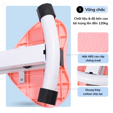 Bàn Xoay Eo Bụng Đa Năng 3 Trong 1 với Dây Kháng Lực, Massage Chân Tập Thể Dục Tại Nhà - Giá 459.000₫ 5