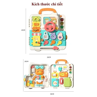 Bảng Bận Rộn Dạng Vali 16 Chi Tiết - Đồ Chơi Mô Phỏng Cuộc Sống, Kỹ Năng Bé, Giá 100.000₫ 9