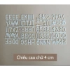 Bảng chữ decor gắn khung gỗ nỉ Trang trí sinh nhật, thôi nôi, kỉ niệm giá ưu đãi 3