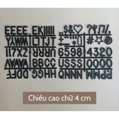 Bảng chữ decor gắn khung gỗ nỉ Trang trí sinh nhật, thôi nôi, kỉ niệm giá ưu đãi