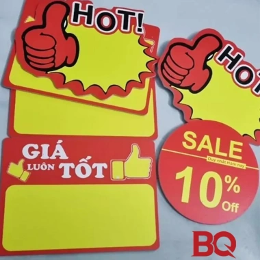 Bảng chữ HOT treo cửa hàng, bảng giá ghi, khuyến mãi giảm giá, chỉ 5.000đ 3