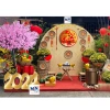 Bảng chữ Tết hoa tròn alu vàng gương nhũ 2 lớp Treo 40/50/60cm Giá ưu đãi 323.000 VND 2