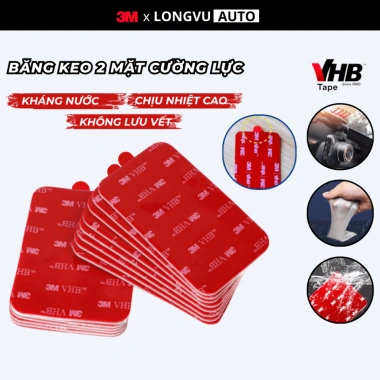 Băng dính 3M 2 mặt VHB siêu bám - Dán camera hành trình, gắn vật dụng, chỉ 36.000đ