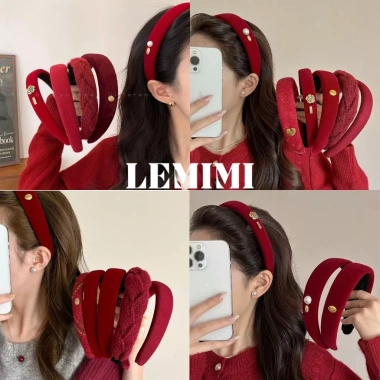 Băng đô cài tóc đỏ Lemimi Bờm Noel Giáng sinh - Chúc mừng Năm mới, giá 22,642₫ 7