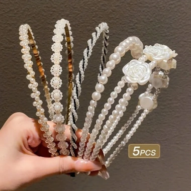 Băng Đô Ngọc Trai Bé Gái P14 - Phong Cách Ngọt Ngào, Thanh Lịch, Giá chỉ 23.000₫