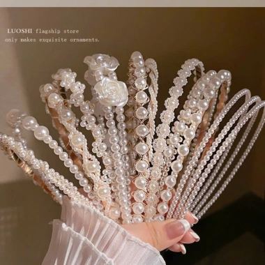 Băng Đô Ngọc Trai Bé Gái P14 - Phong Cách Ngọt Ngào, Thanh Lịch, Giá chỉ 23.000₫