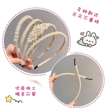 Băng Đô Ngọc Trai Bé Gái P14 - Phong Cách Ngọt Ngào, Thanh Lịch, Giá chỉ 23.000₫