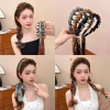 Băng đô ruy băng mới sóng trước và sau cho nữ phụ kiện tóc tết cổ điển kẹp tóc thanh lịch 21.500 VND 2