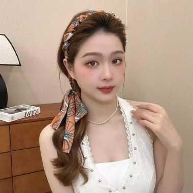 Băng đô ruy băng mới sóng trước và sau cho nữ phụ kiện tóc tết cổ điển kẹp tóc thanh lịch 21.500 VND 3
