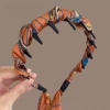 Băng đô ruy băng mới sóng trước và sau cho nữ phụ kiện tóc tết cổ điển kẹp tóc thanh lịch 21.500 VND 8