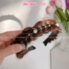 Băng đô tóc giả sợi tơ TOCXINH247 - Đính ngọc trai, 4 màu, phù hợp Tết, giá 24.990đ 9