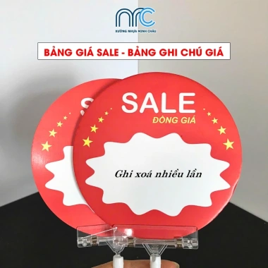 Bảng Giá Sale Tự Ghi Xoá Nhiều Lần - Dùng Cho Cửa Hàng & Siêu Thị, Giá 9.000đ 2
