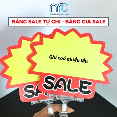 Bảng giá tự ghi đa năng, sale giảm giá, viết xoá nhiều lần cho cửa hàng, siêu thị - 9k