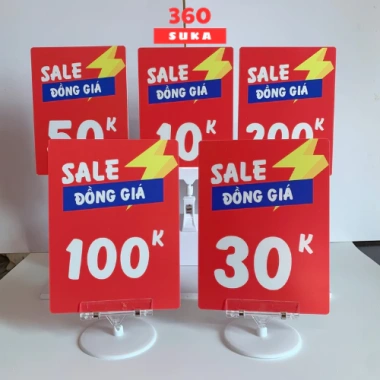 Bảng giá tự ghi, khuyến mãi, sale giảm giá cho cửa hàng, siêu thị - Suka 360 10.000đ 3