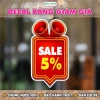 Bảng Giảm Giá Sale Off Decal Chống Nước - Dán Kính Tường - Hàng Mới Về Xả Hàng DCBB027 6