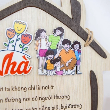 Bảng gỗ decor câu nói hay trang trí nhà cửa ý nghĩa, quà tặng 60k