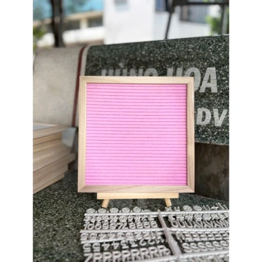 Bảng Gỗ Ghép Tên 25x25cm - Trang Trí Sinh Nhật, Đám Cưới, Tiệc Hàn Quốc, Có Chữ Số Ký Tự Giá 120.000