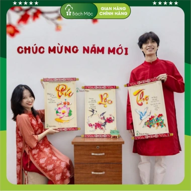 Bảng Gỗ Size To Decor Treo Tường Năm Mới - Bảng Tết Nhà Bách Mộc Giá 99.000đ