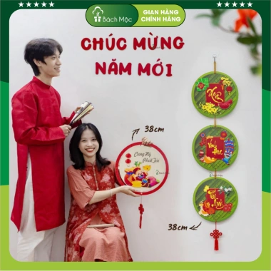 Bảng Gỗ Size To Decor Treo Tường Năm Mới - Bảng Tết Nhà Bách Mộc Giá 99.000đ