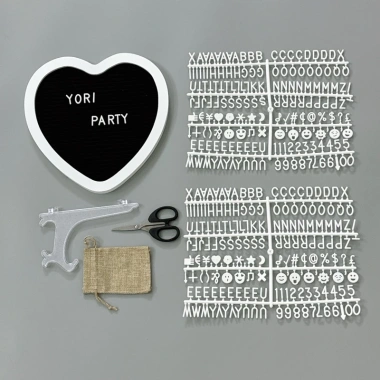 Bảng Gỗ Trái Tim Khắc Chữ Số Trang Trí Sinh Nhật, Thôi Nôi, Nhà Cửa Ưu Đãi Yori Party