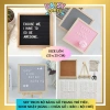 Bảng Gỗ Trang Trí Sinh Nhật Đầy Tháng 25x25 - Decor Nhà Cửa, Chữ, Chân Gỗ, Kéo và Túi