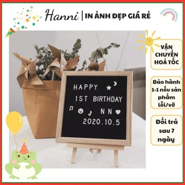 Bảng Gỗ Trang Trí Sinh Nhật Đầy Tháng Decor Nhà Cửa Chữ Số 20x20 25x25 cm Giá Ưu Đãi 42.500₫