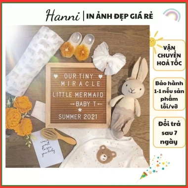 Bảng Gỗ Trang Trí Sinh Nhật Đầy Tháng Decor Nhà Cửa Chữ Số 20x20 25x25 cm Giá Ưu Đãi 42.500₫