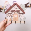 Bảng gỗ treo móc chìa khóa decor - móc kim loại dán nổi, kèm băng dính 2 mặt, chỉ 68.000đ 4