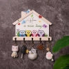 Bảng gỗ treo móc chìa khóa decor - móc kim loại dán nổi, kèm băng dính 2 mặt, chỉ 68.000đ 6