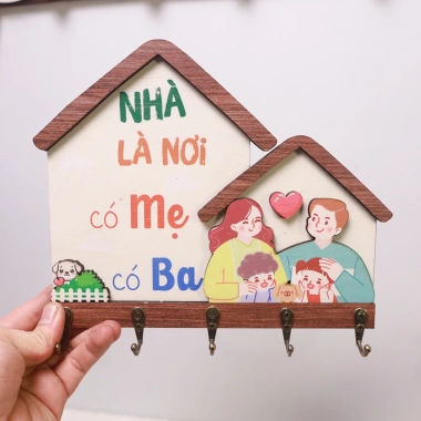 Bảng gỗ treo móc chìa khóa decor - móc kim loại dán nổi, kèm băng dính 2 mặt, chỉ 68.000đ 7 Bảng gỗ treo móc chìa khóa decor - móc kim loại dán nổi, kèm băng dính 2 mặt, chỉ 68.000đ 7