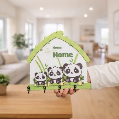Bảng gỗ treo móc chìa khóa decor - móc kim loại dán nổi, kèm băng dính 2 mặt, chỉ 68.000đ