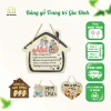 Bảng Gỗ Treo Tường Gia Đình Hạnh Phúc 3D - Nhà Cửa, Quà Tri Ân, Giá 60.200 VND