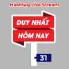 Bảng hashtag cầm tay LIVE STREAM BÁN HÀNG ONLINE chụp ảnh in xuôi ngược MS31-60 giá 25k 6