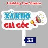 Bảng hashtag cầm tay LIVE STREAM BÁN HÀNG ONLINE chụp ảnh in xuôi ngược MS31-60 giá 25k 8
