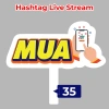 Bảng hashtag cầm tay LIVE STREAM BÁN HÀNG ONLINE chụp ảnh in xuôi ngược MS31-60 giá 25k 10