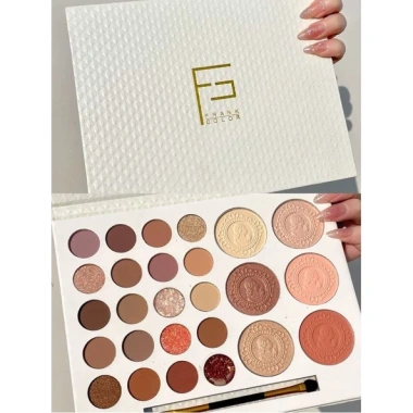Bảng mắt 26 ô FRANK tone cam đất kèm cọ & Ánh Nhũ Highlight - Giá chỉ 29.900đ 3 Bảng mắt 26 ô FRANK tone cam đất kèm cọ & Ánh Nhũ Highlight - Giá chỉ 29.900đ 3