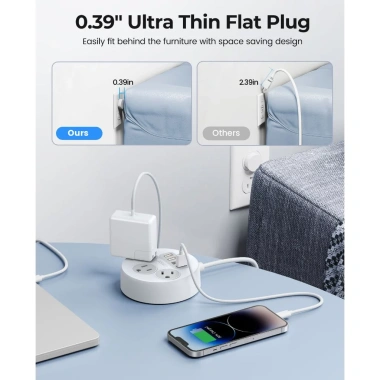 Bảng nguồn ORICO PSO cổng USB kéo dài 10 ft, sạc nhanh cho du lịch, nhà ở, ký túc xá 7