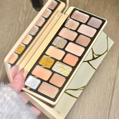 Bảng Phấn Mắt Qianyan Cheeryep 16 ô - Nhũ lì lấp lánh, đa màu, chỉ 460.000₫