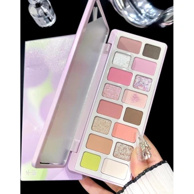 Bảng Phấn Mắt Qianyan Cheeryep 16 ô - Nhũ lì lấp lánh, đa màu, chỉ 460.000₫