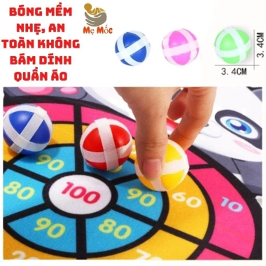 Bảng Phi Tiêu Bóng Dính Memocshop - Rèn Tập Trung Cho Bé, Kèm 3 Bóng, Giá 29.000₫ 4