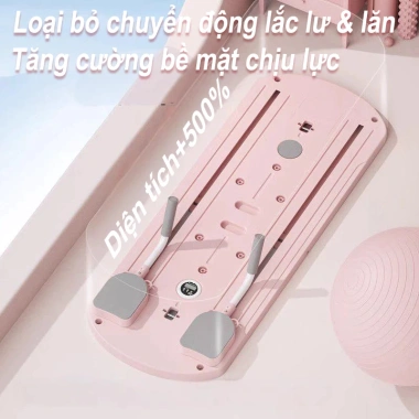 Bảng Pilates Đa Năng - Bánh Xe Gập Gọn Tập Bụng, Kéo Giãn Cơ, Kèm Đồng Hồ Hẹn Giờ - 599k