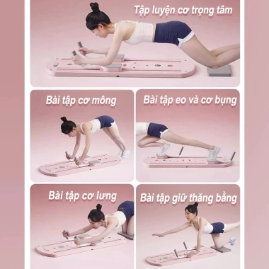 Bảng Pilates Đa Năng - Bánh Xe Gập Gọn Tập Bụng, Kéo Giãn Cơ, Kèm Đồng Hồ Hẹn Giờ - 599k 8 Bảng Pilates Đa Năng - Bánh Xe Gập Gọn Tập Bụng, Kéo Giãn Cơ, Kèm Đồng Hồ Hẹn Giờ - 599k 8