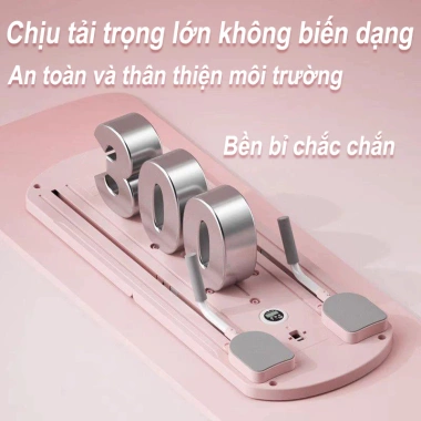 Bảng Pilates Đa Năng - Bánh Xe Gập Gọn Tập Bụng, Kéo Giãn Cơ, Kèm Đồng Hồ Hẹn Giờ - 599k