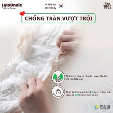 Băng Quần LuluUnnie Nhập Khẩu An Toàn Chống Tràn Khô Thoáng 2 Miếng 38.400 VND 6