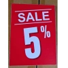Bảng quảng cáo xốp cứng chống nước, biển giảm giá phần trăm - Chỉ 20.000đ Sada Shop 9